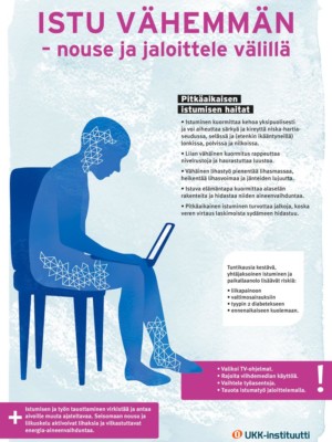 Istu vähemmän- julisteen kuvituskuva.